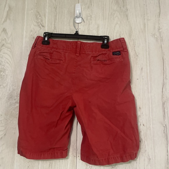 American Eagle Outfitters Shorts Mens Prep Length Chino Size 30 Red 9" Inseam - Picture 3 of 8